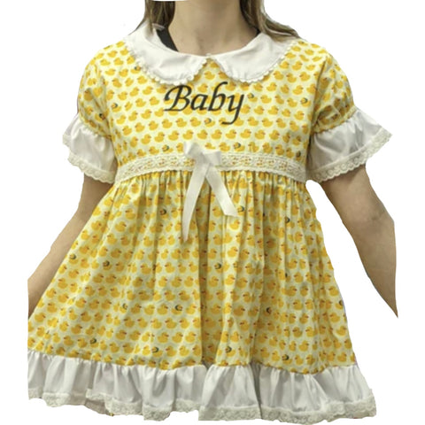 Lil Ducky Embroidered Baby Doll Dress second image