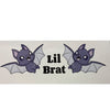 Lil Brat Bat Landing Strip Diaper Sticker