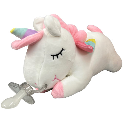 Medium Laying Unicorn Stuffie Binkie Buddie second image