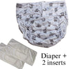  Diaper Cover & 2 Four-Layer Inserts