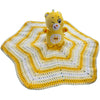 Bear Handmade Crochet Toy Lovey Security Blanket