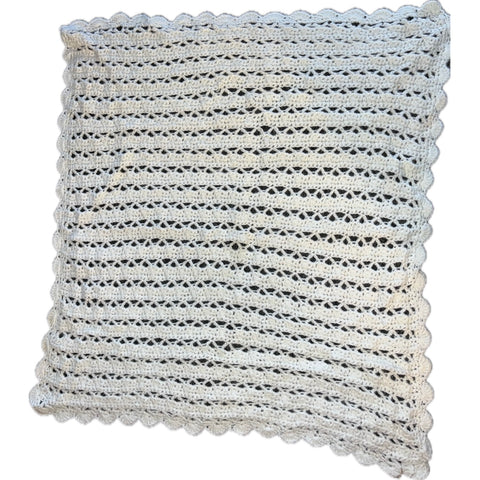 Knitted Blanket White second image