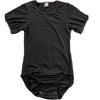 Black Cotton Bodysuit