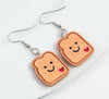 Boutique Earrings Bread Toast