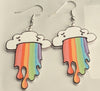 Boutique Earrings Rainbow Cloud