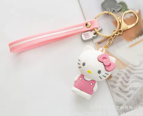 Kitty & Friends Silicone Keychain second image