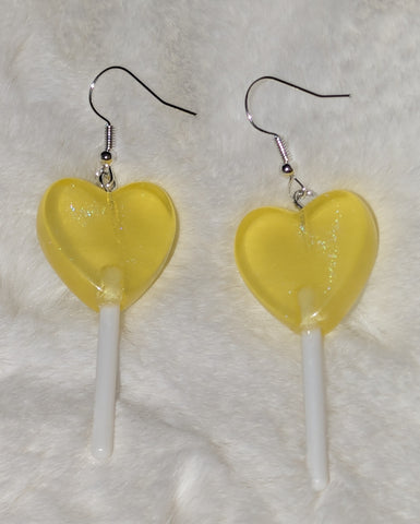 Boutique Earrings Heart Candy Lollypop second image