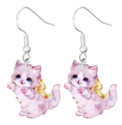 Boutique Earrings Kitty Cat second image