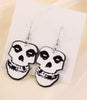 Boutique Earrings Music Skull