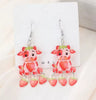 Boutique Earrings Strawberry Cow