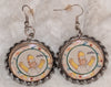 Boutique Earrings Bottlecap Family Dad