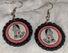 Boutique Earrings Bottlecap Bear