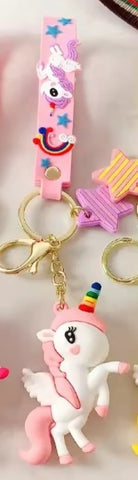 Unicorn Silicone Keychain second image