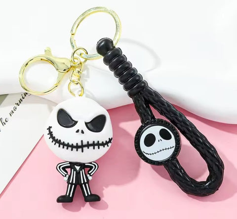 Skeleton Movie Silicone Keychain second image