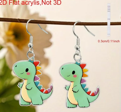 Boutique Earrings Dinosaur second image