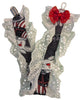  Goth Circus Red Dots Bow