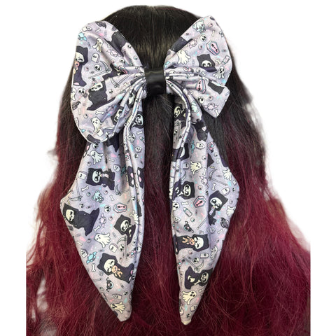 Lil Death Large Handmade Hair Bow second image