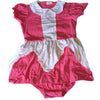 Pink and White Princess Romper Dress