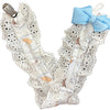 Good Night Bear Ruffle Deluxe Pacifier Clip