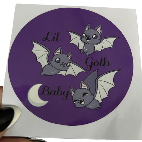 Kawaii Bats Vinyl Sticker Variety second image