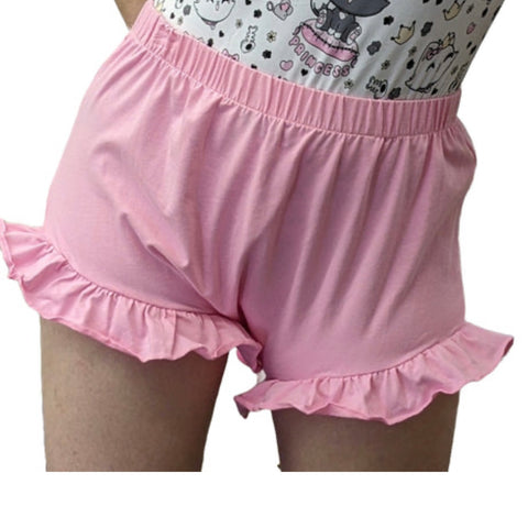 Pink Ruffle Leg Bloomer Shorts second image