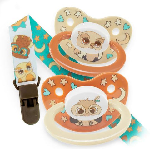Rearz 2 Pacifiers & Clip Set second image