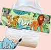 Lions Landing Strip Diaper Sticker CrinkleButtArt