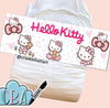 Kitty Landing Strip Diaper Sticker CrinkleButtArt