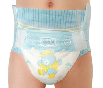 Kiddo Teddy's Ultra Diapers ABDL 1 Adult Diaper Sample second image