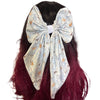 Blue Good Night Bear Large Handmade Hair Bow