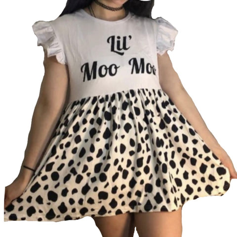 Lil Moo Moo Ruffle Sleeve Dress second image