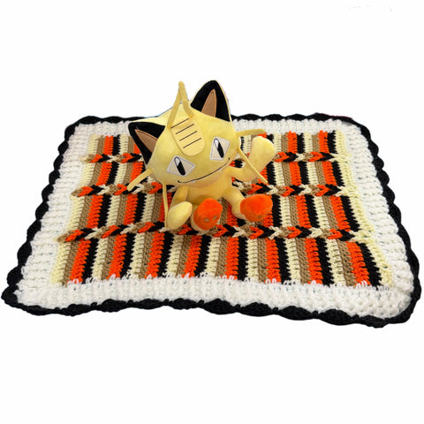 Poke Game Handmade Crochet Toy Lovey Security Blanket second image