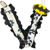 Superhero Ruffle Deluxe Pacifier Clip