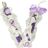 Kawaii Bats Ruffle Deluxe Pacifier Clip