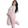 1pc Pink Sleep 'N Play Footed Pajamas