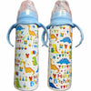 Happy Birthday Dinosaur 8oz Stainless Steel Bottle