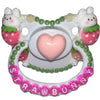 StrawBunny Hand Crafted Deluxe Pacifier