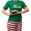 Nice Or Naughty Pajama Shirt