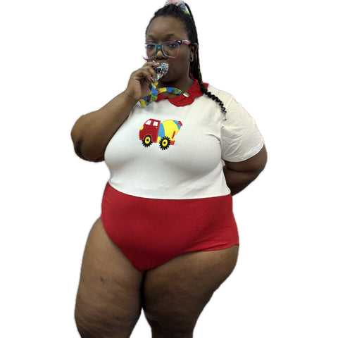 Lil Construction Vehicles Cotton Bodysuit second image