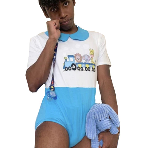 Toot Toot Train Collared Bodysuit second image