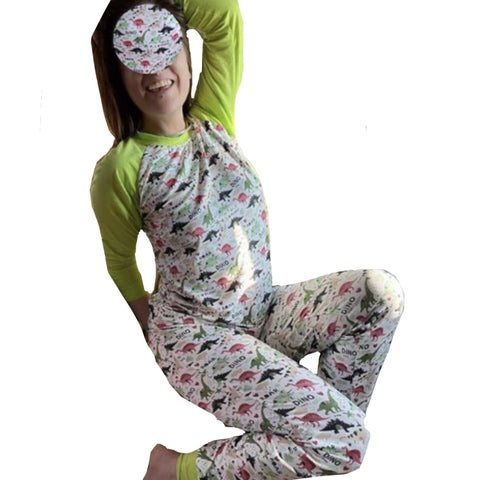 Wild Dino Friends Pajamas Shirt second image
