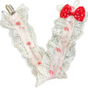 Strawberry Sweeties Ruffle Deluxe Pacifier Clip