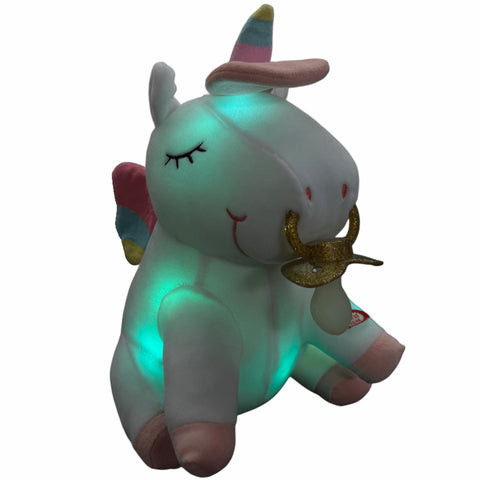 Large Light Up Unicorn Stuffie Binkie Buddie second image