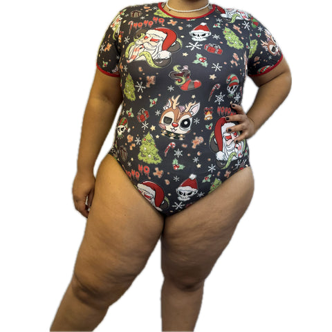 Scary Christmas Santa Bodysuit second image