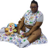 Let's Play Ball Water Proof Bib with Pocket