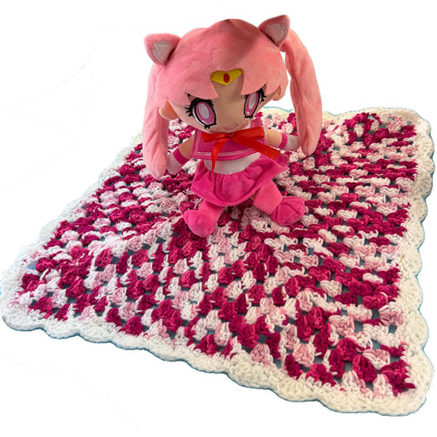 Anime Handmade Crochet Toy Lovey Security Blanket second image