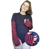 Layered Red & Blue Bodysuit