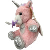 Medium Fluffy Unicorn Sitting Stuffie Binkie Buddie