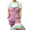 Purple Cotton Shortalls
