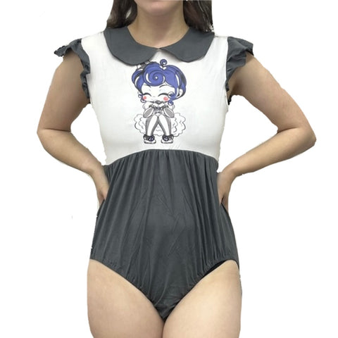 Lil Clown Cotton Collared Bodysuit second image